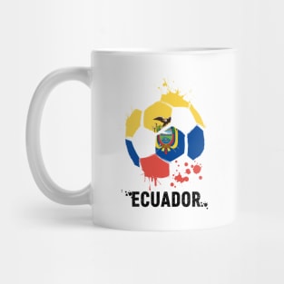 Ecuador Qatar 2022 World Cup, Ecuador Soccer Team 2022 Supporter Funny Ecuador Flag Futbol Mug